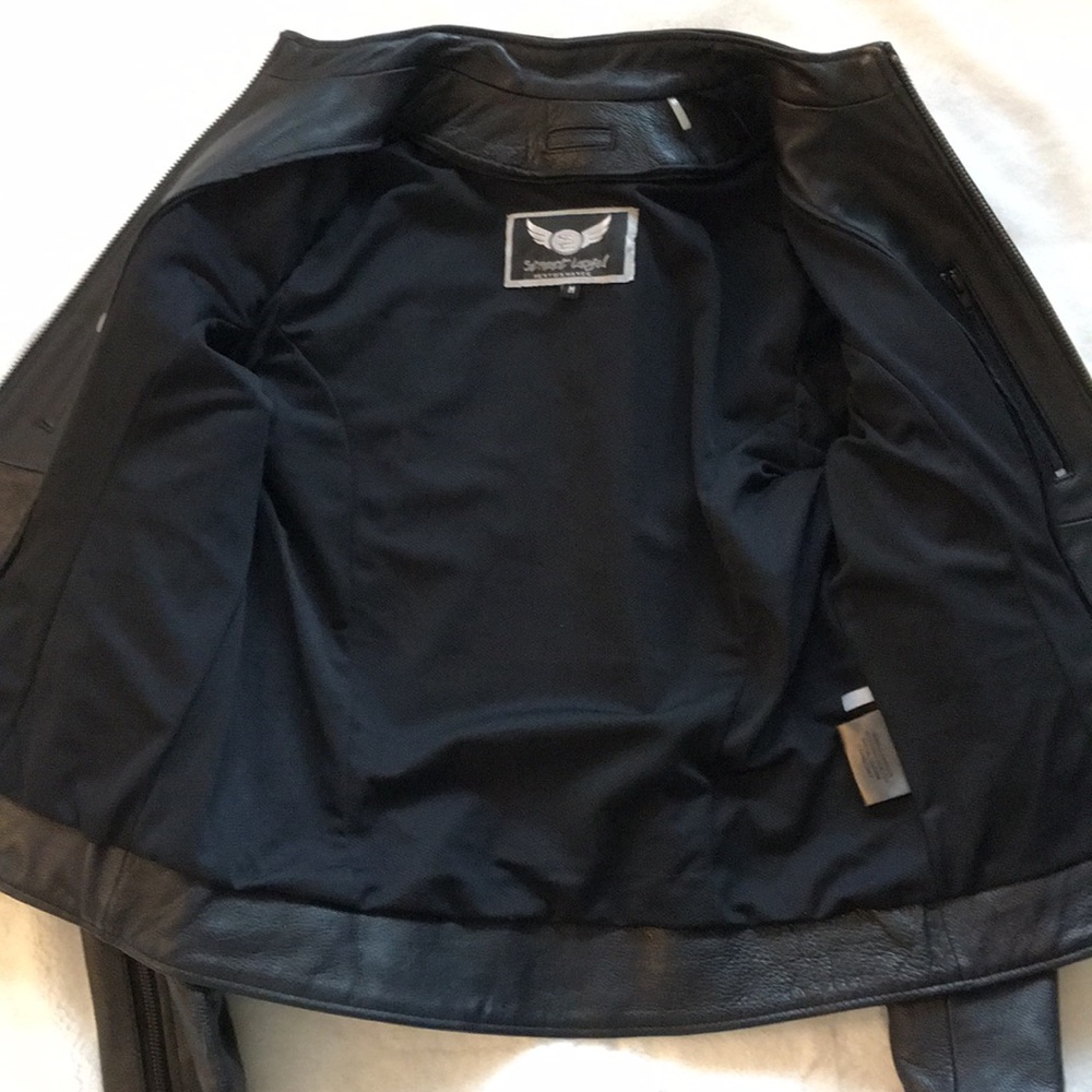 Leather Motorcycle Riding Jacket - Picture 6 of 8